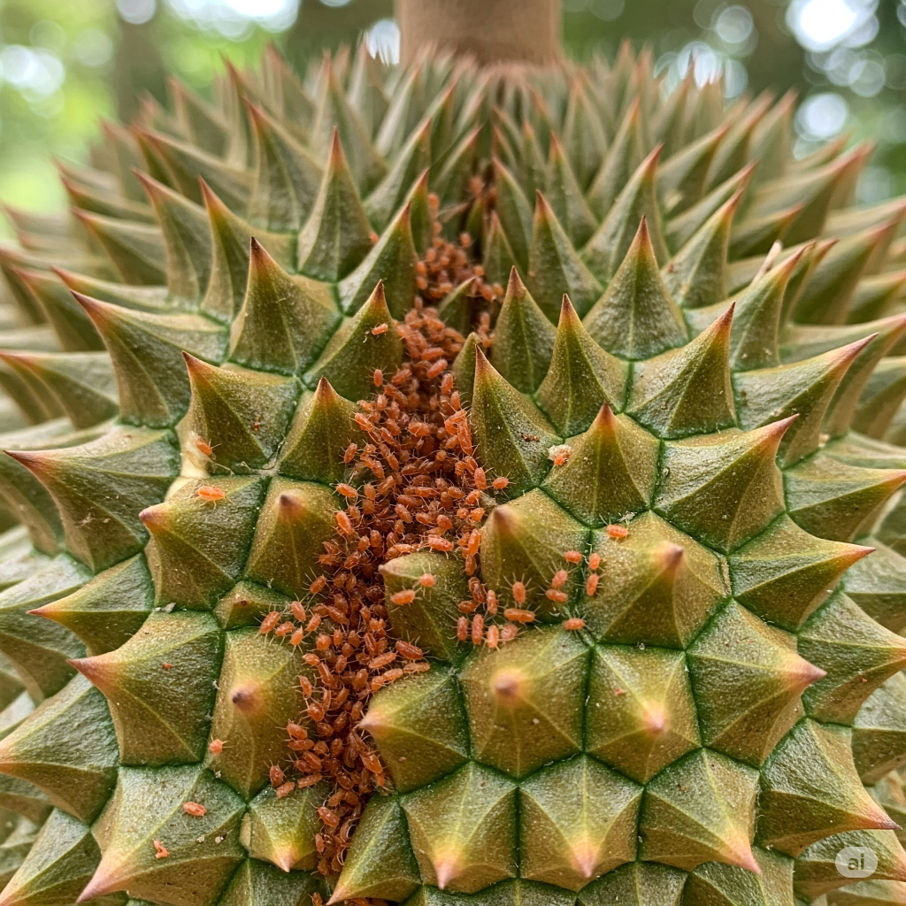 nhện đỏ sầu riêng
