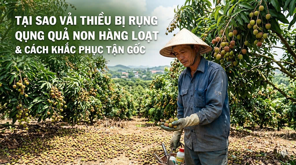 Vải Thiều Bị Rụng Quả Non