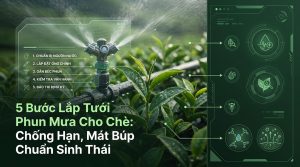 Tưới Phun Mưa Cho Chè