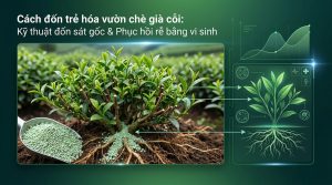 trẻ hóa vườn chè