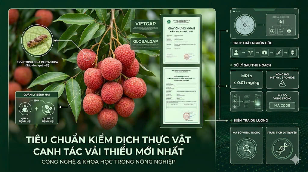Canh Tác Vải Thiều Đạt Chuẩn