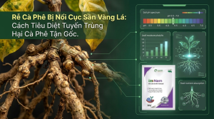 Rễ Cà Phê Bị Nổi Cục Sần Vàng Lá