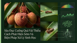 Sâu Đục Cuống Quả Vải Thiều: