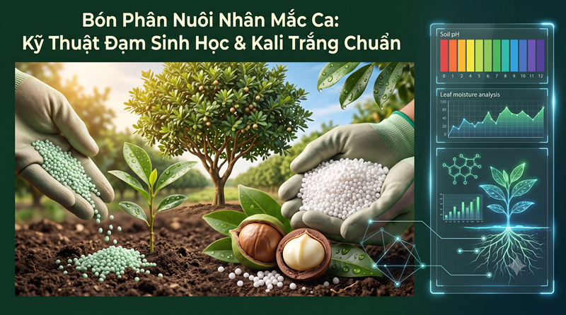 Bón Phân Nuôi Nhân Mắc Ca