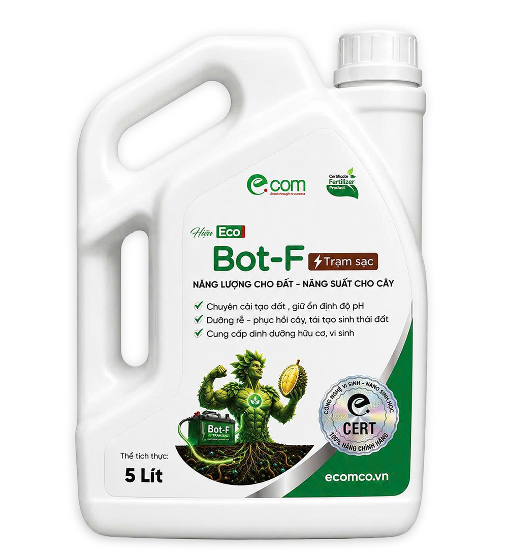 Phân Bón Hữu Cơ Vi Sinh Eco Bot-F 5 Lít – Phục Hồi Cây & Dưỡng Rễ Cực Mạnh