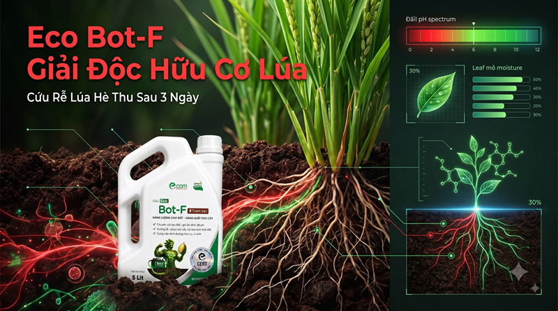 Eco Bot-F Giải Độc Hữu Cơ Lúa